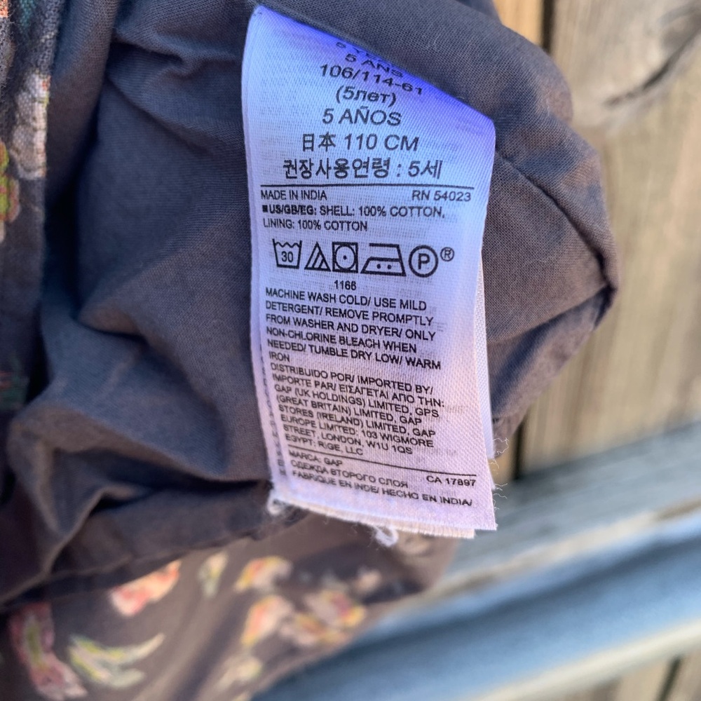 Gray Floral Dress - Picture 5 of 5